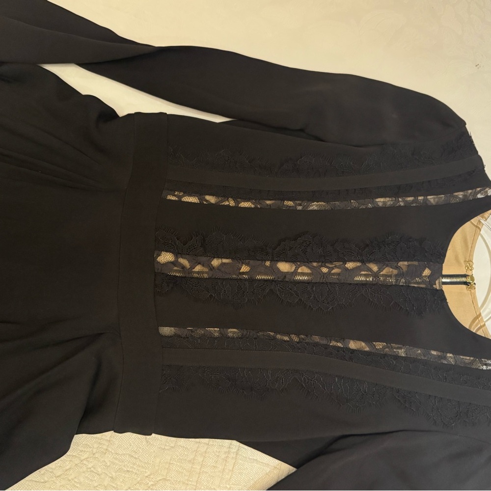 ELIE SAAB BRAND NEW DRESS Elegant Black Long Sleeve Dress - Picture 9 of 11